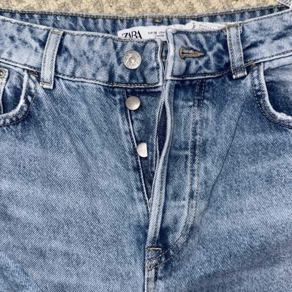 Zara high waisted multi-button jeans - Picture 4 of 14